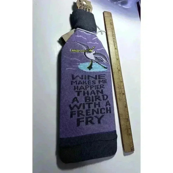 Wine Bottle Sock Bag Cover Primitives by Kathy - "funny wine socks" GIFT - Picture 4 of 6